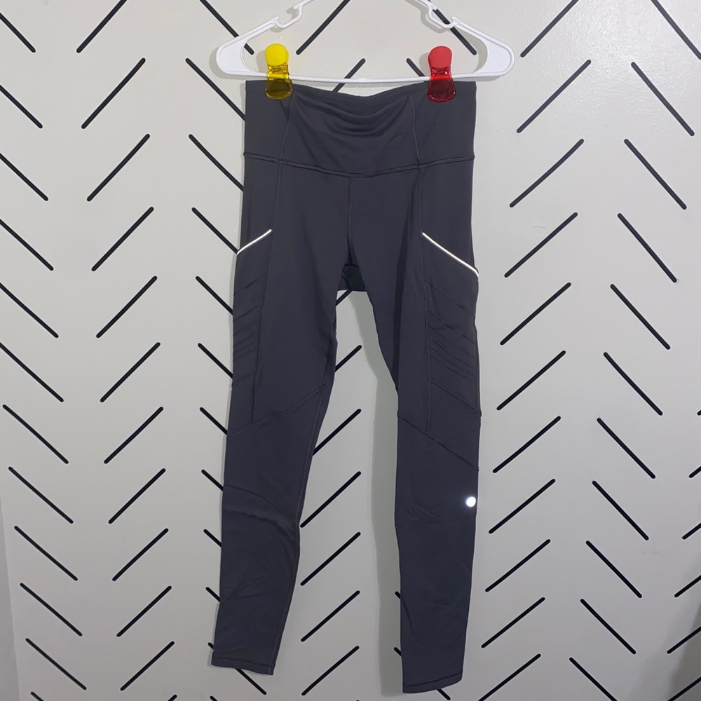 Lululemon Fast & Free Leggings - Charcoal Grey